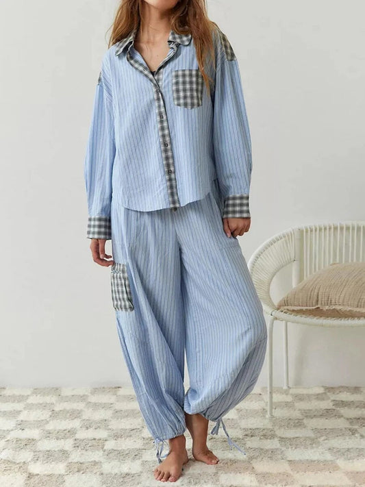Karina | Vintage geruite pyjamaset