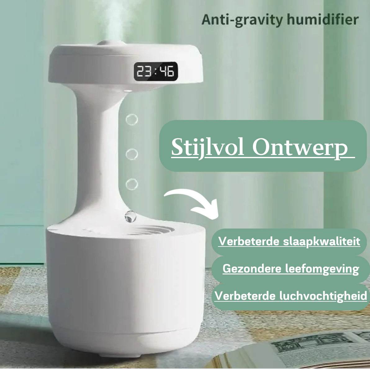 Anti-Gravity™ - Waterdruppel Luchtbevochtiger